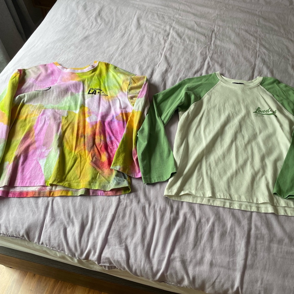 Zara set of 2 long sleeve shirts